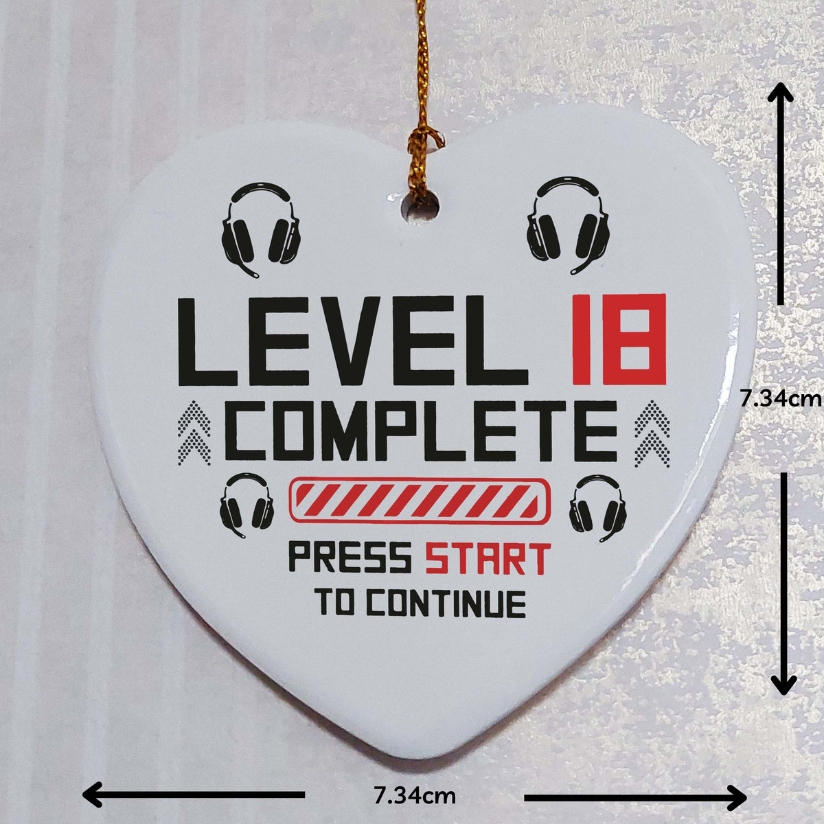 Level 18 Complete Ceramic Heart