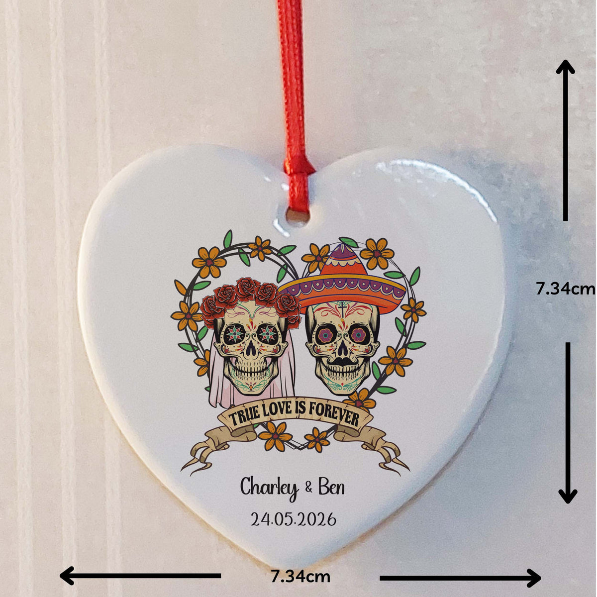 True Love Is Forever Ceramic Heart