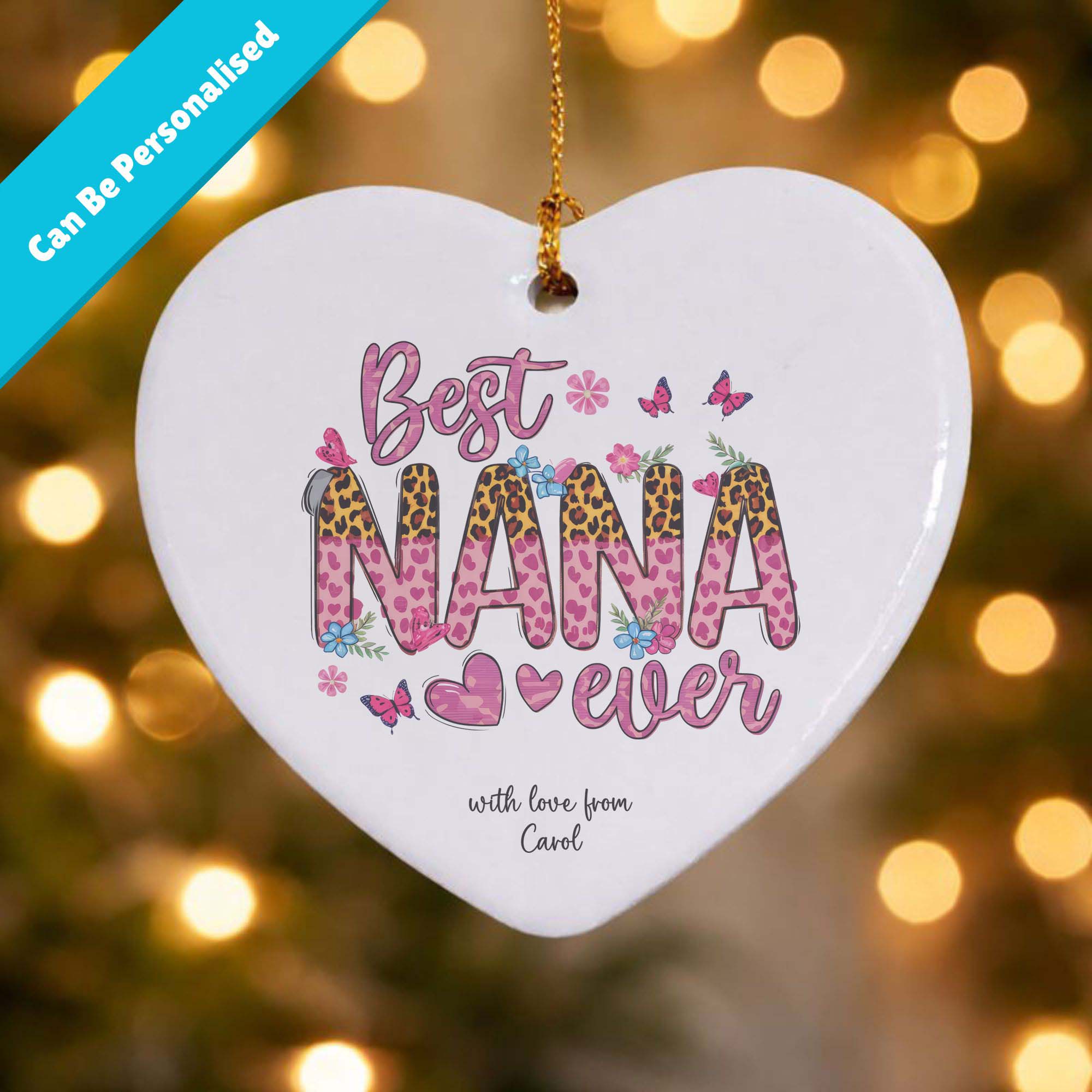 Best Nana Ever Ceramic Heart