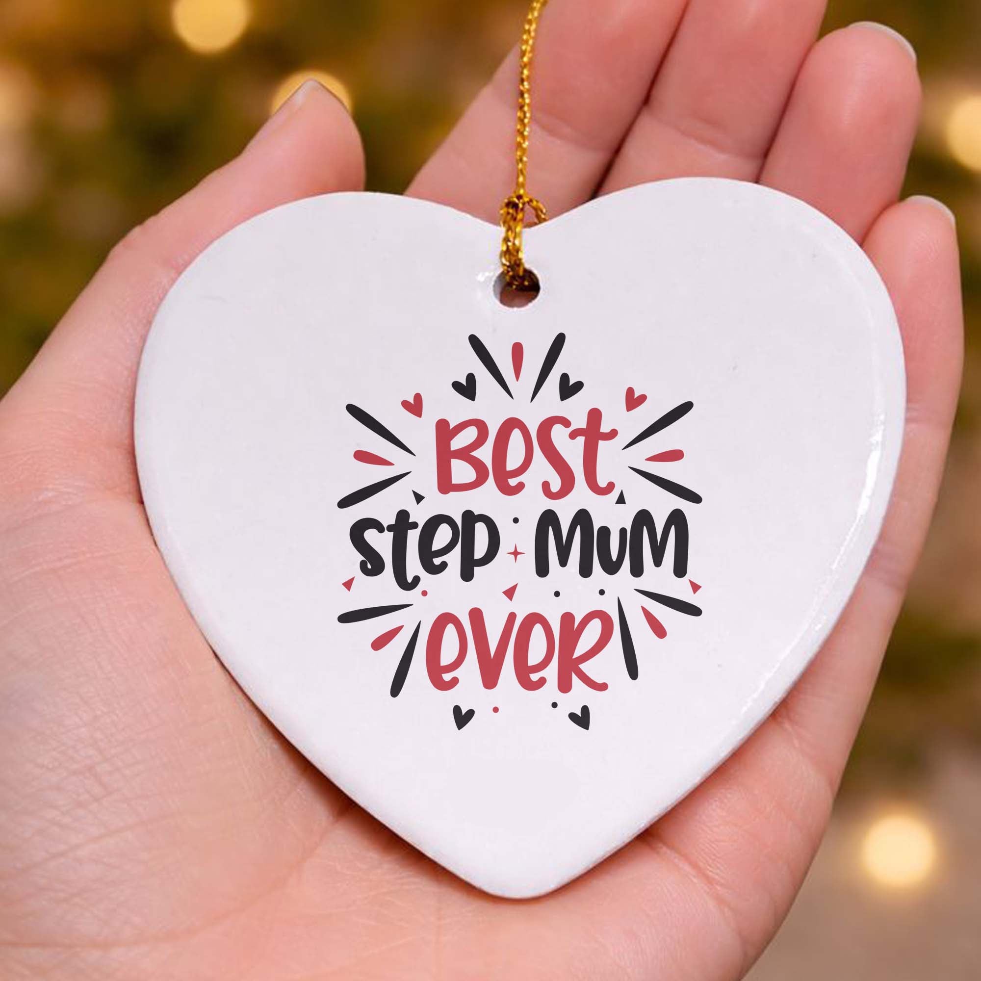 Best Stepmum Ever Ceramic Heart
