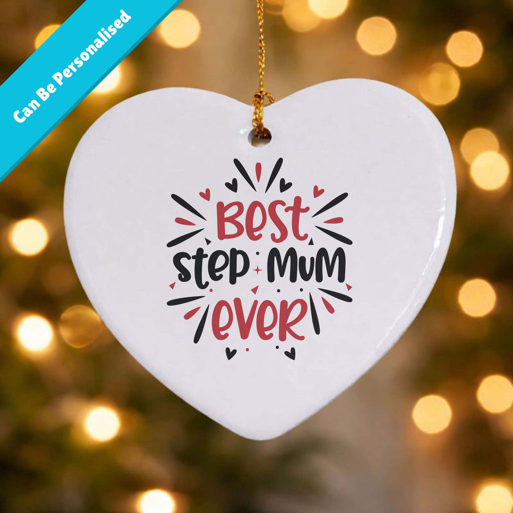 Best Stepmum Ever Ceramic Heart