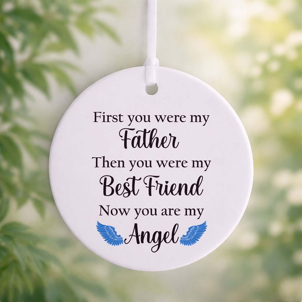 First You Were My Father Memorial Ceramic Ornament