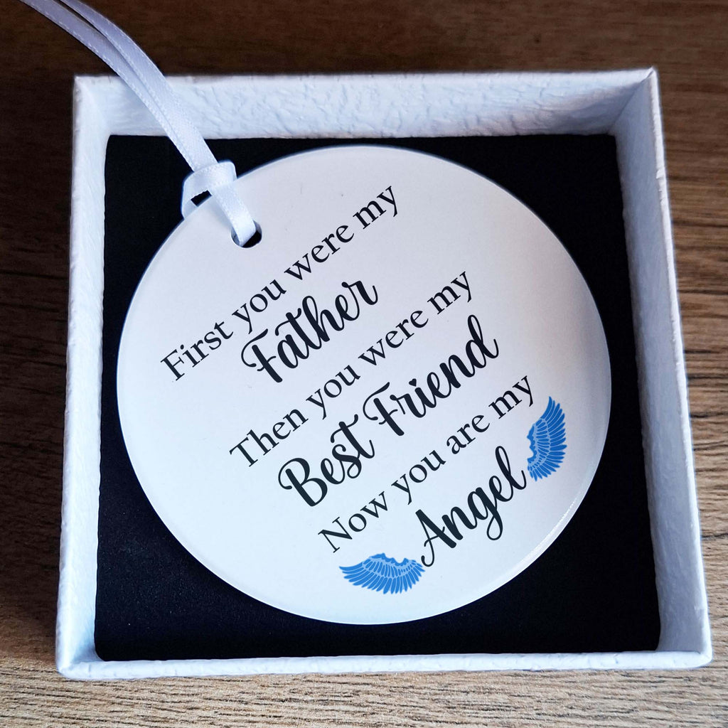 First You Were My Father Memorial Ceramic Ornament