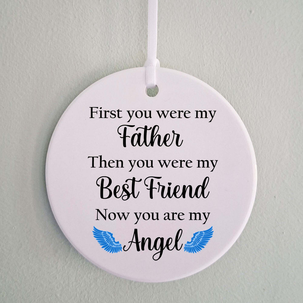 First You Were My Father Memorial Ceramic Ornament