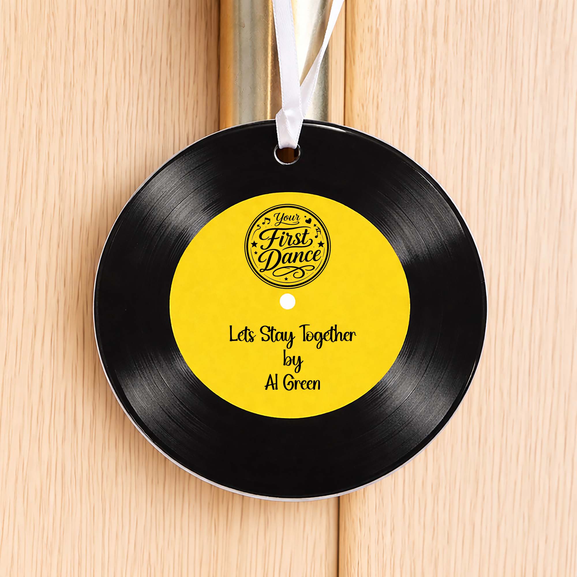 First Dance Vinyl Record Ceramic Hanging Decoration