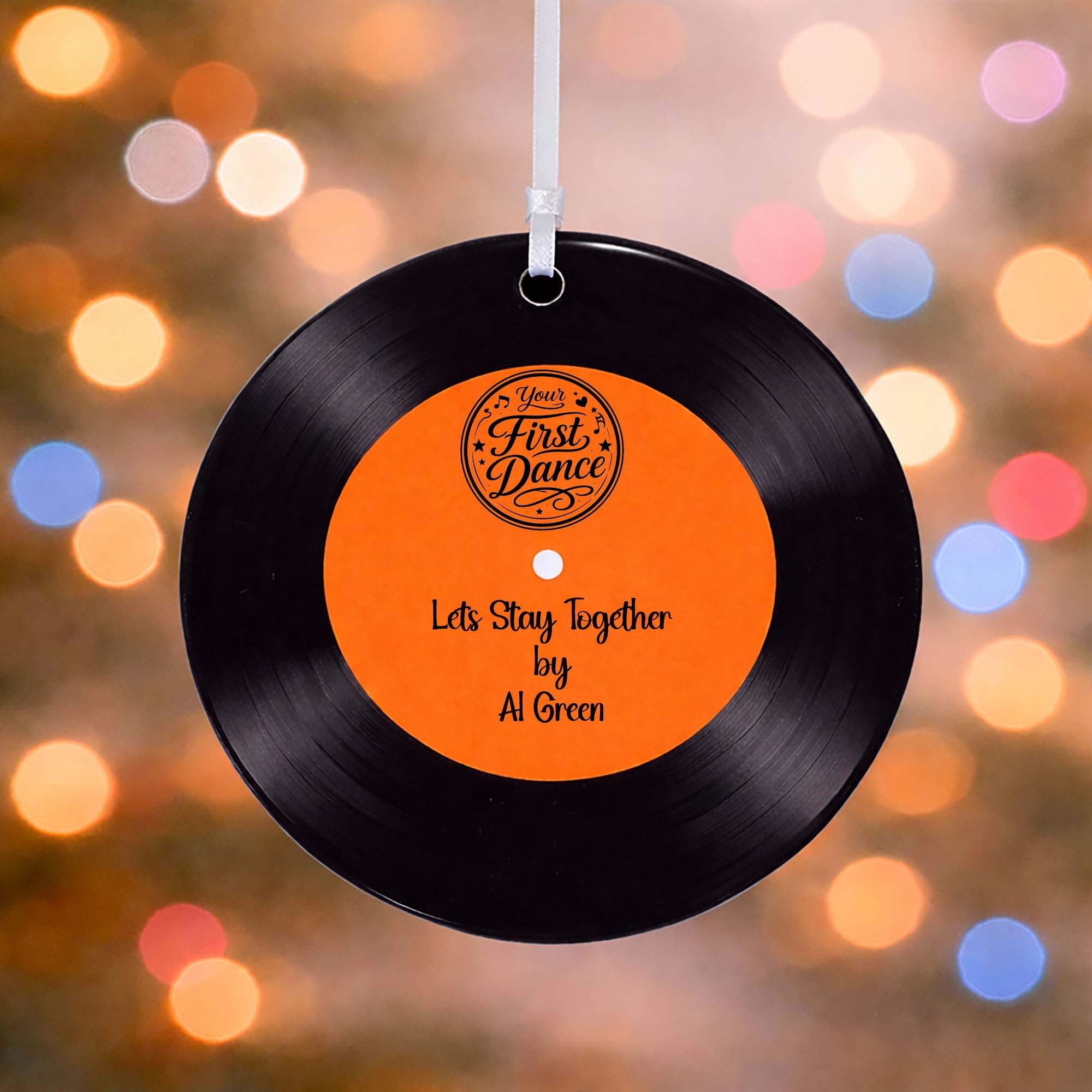 First Dance Vinyl Record Ceramic Hanging Decoration