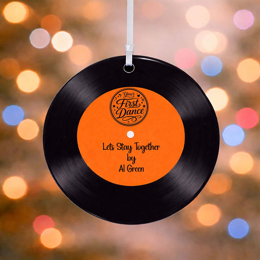 First Dance Vinyl Record Ceramic Hanging Decoration
