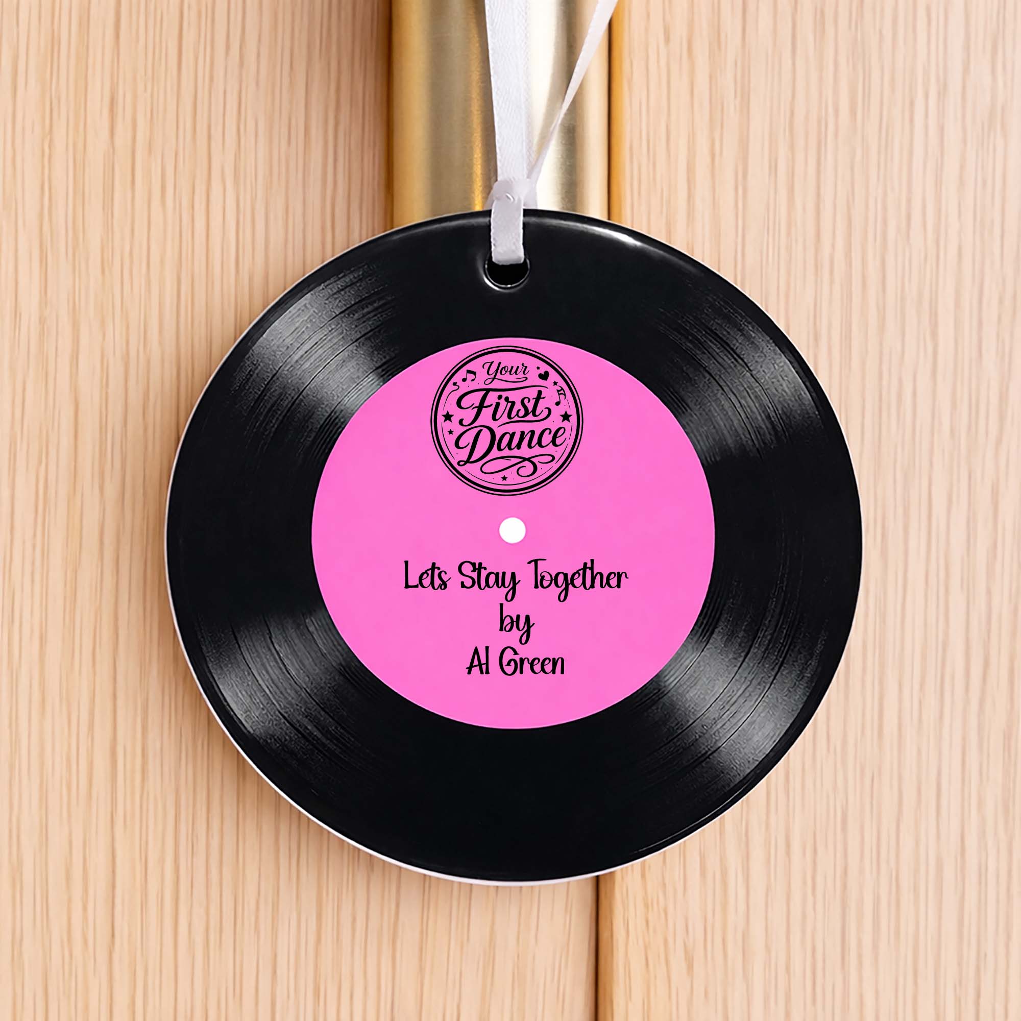 First Dance Vinyl Record Ceramic Hanging Decoration