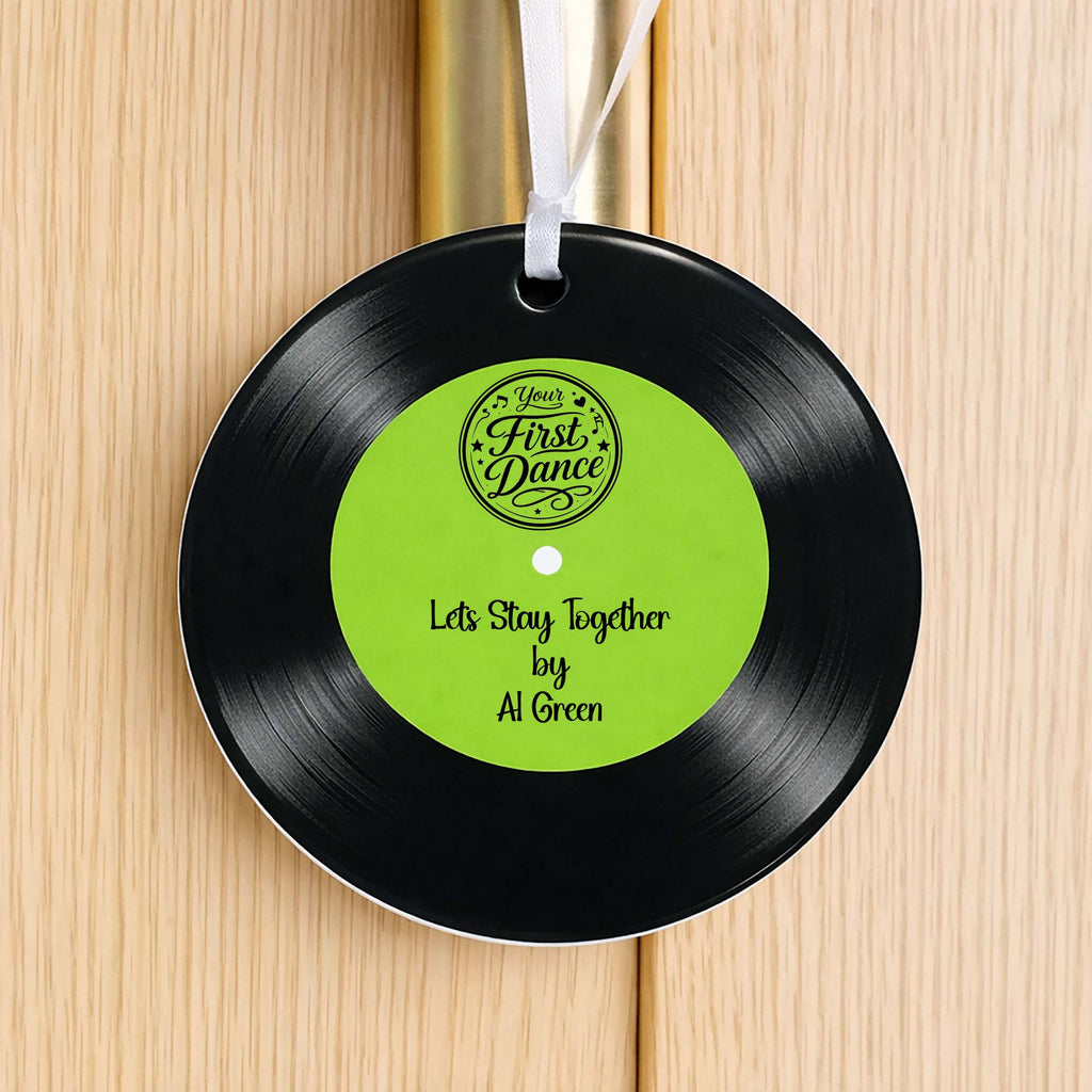 First Dance Vinyl Record Ceramic Hanging Decoration