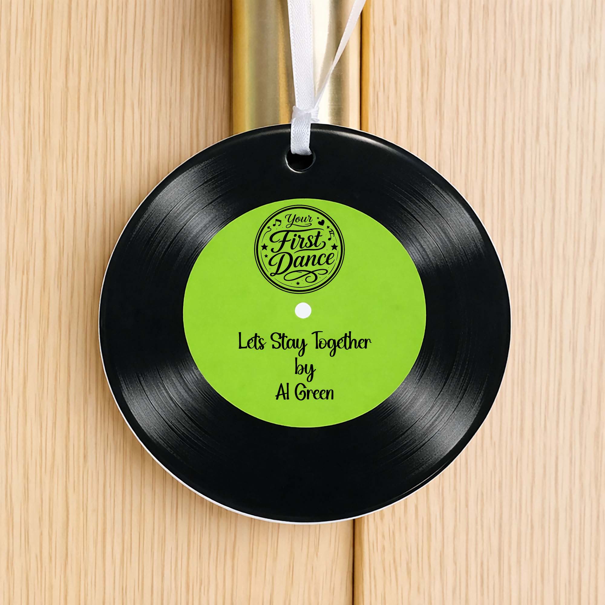 First Dance Vinyl Record Ceramic Hanging Decoration