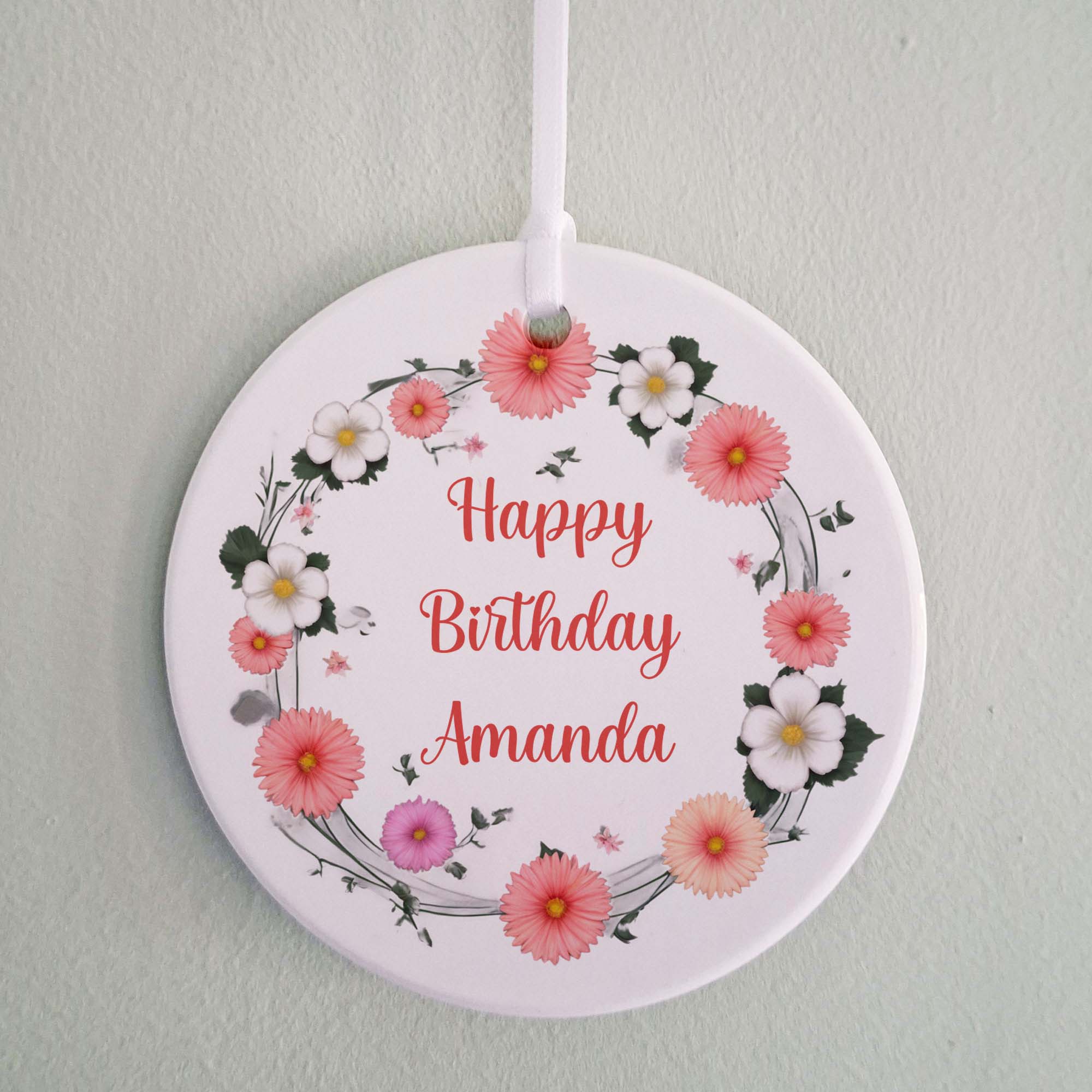 Personalised Happy Birthday Ceramic Ornament