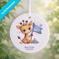 It's A Boy Baby Giraffe Ceramic Ornament