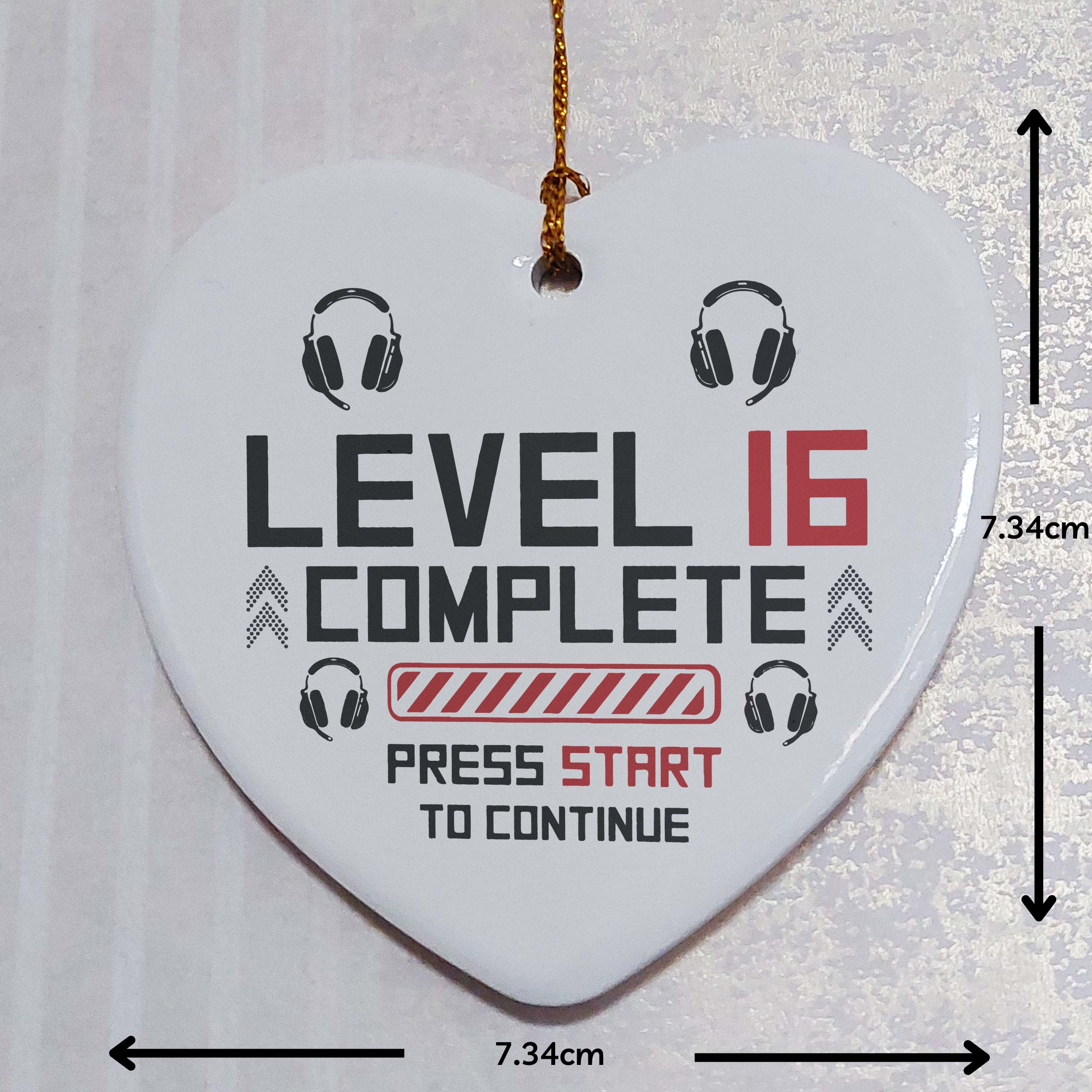 Level 16 Complete Ceramic Heart