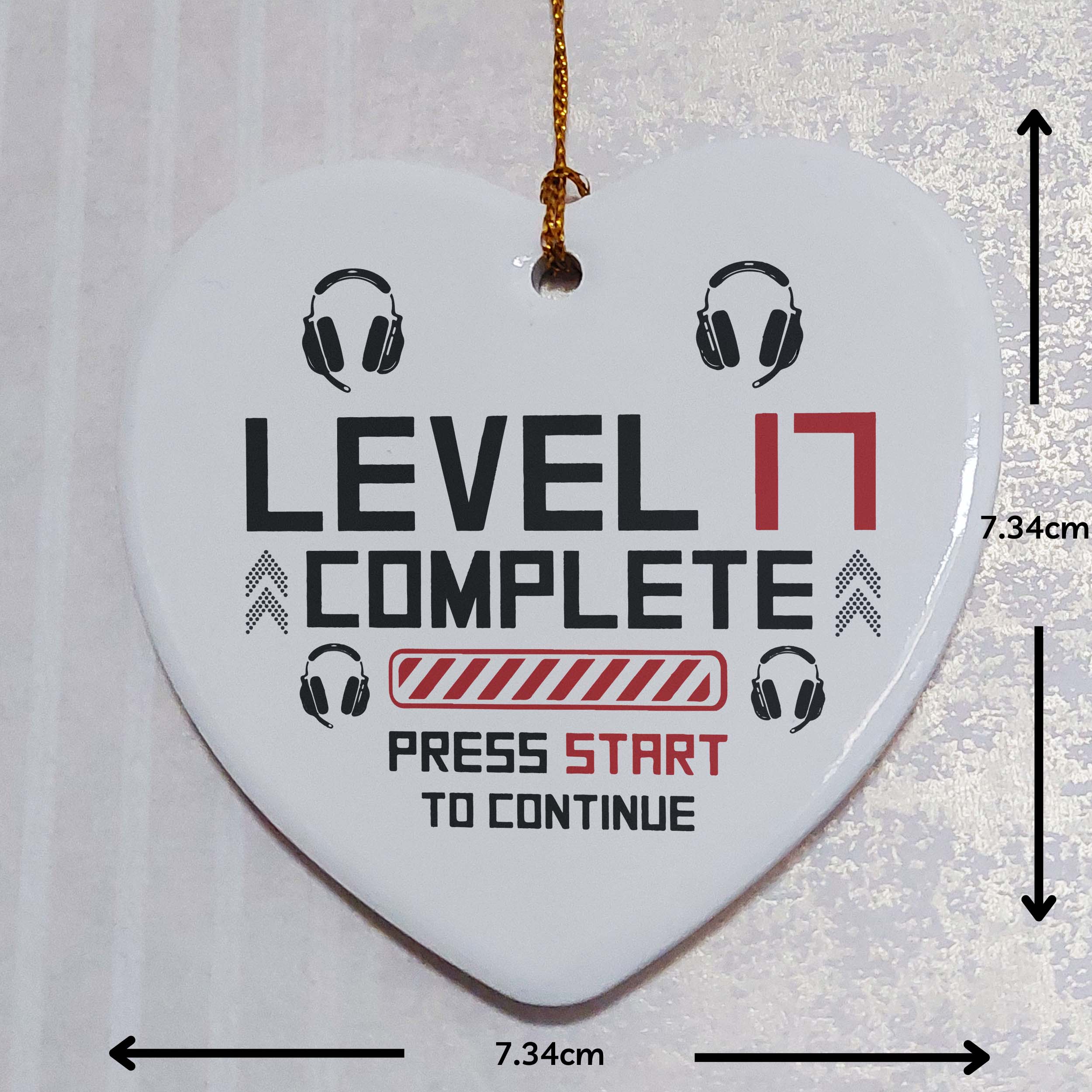 Level 17 Complete Ceramic Heart