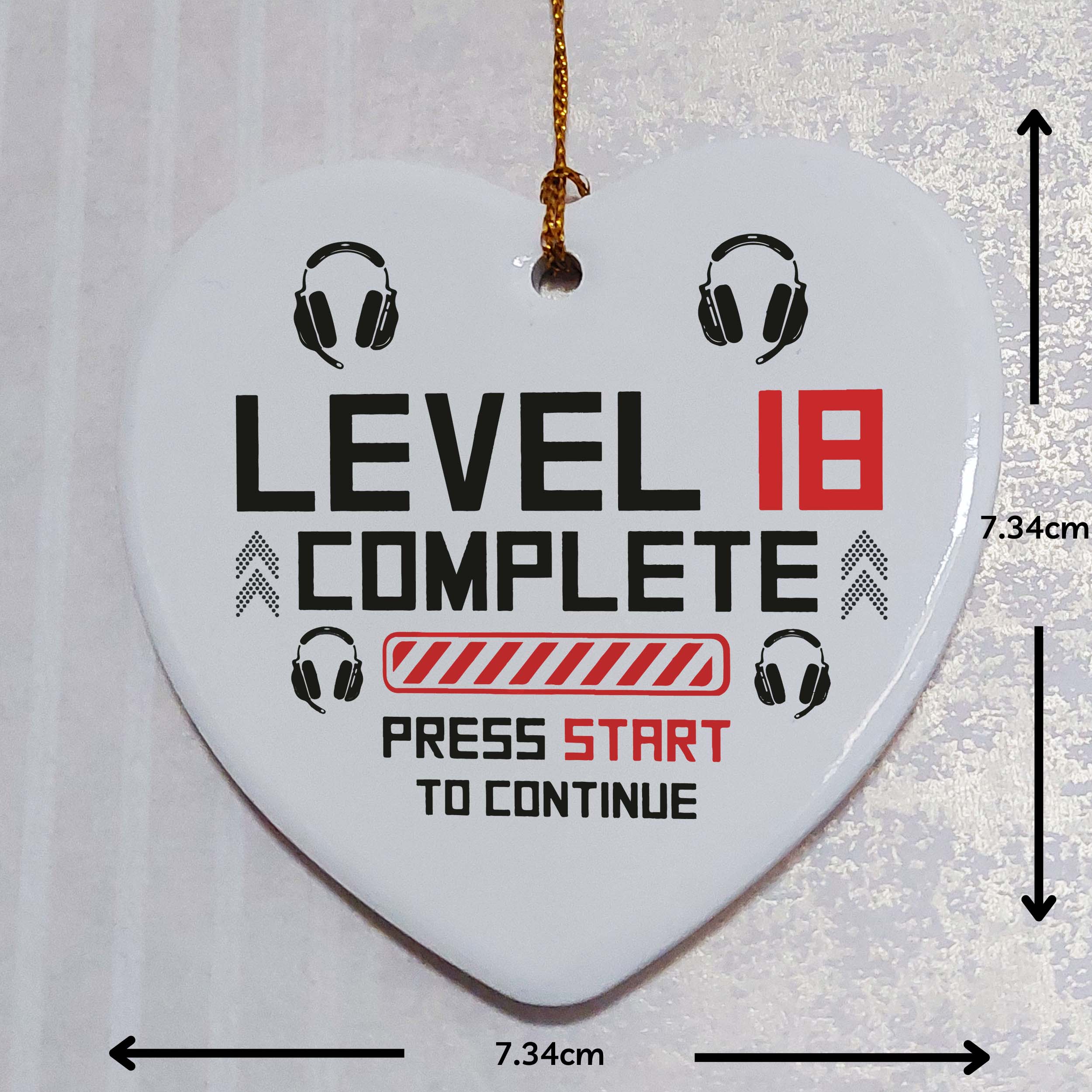 Level 18 Complete Ceramic Heart