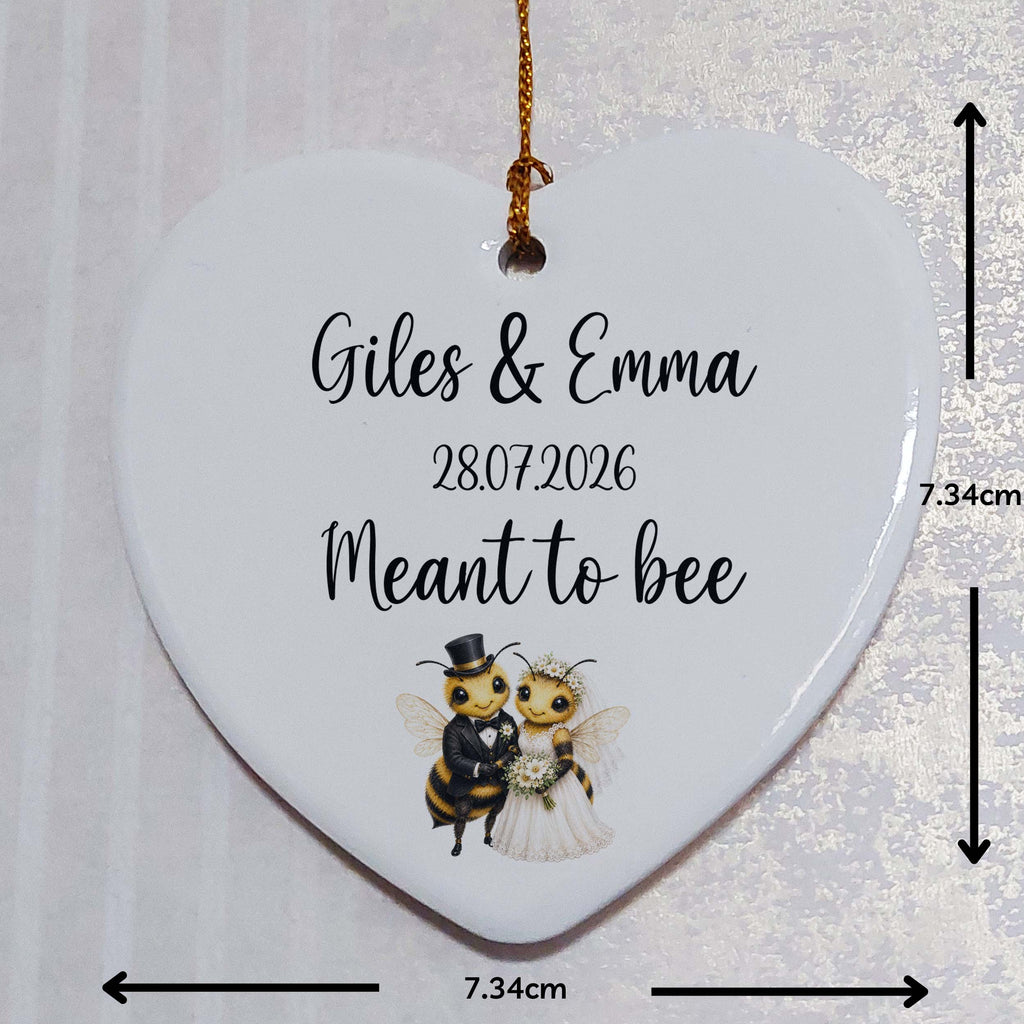 Meant To Bee Ceramic Heart