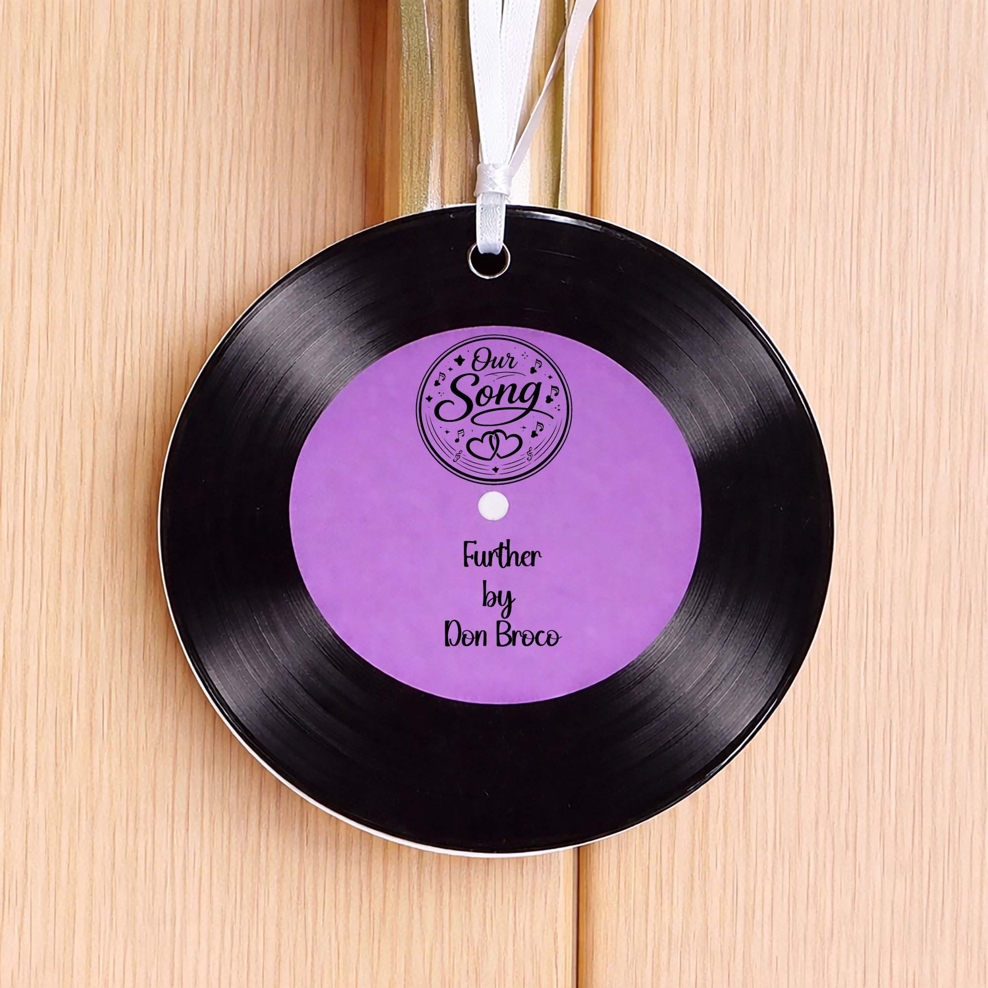 Our Song Vinyl Record Ceramic Hanging Decoration