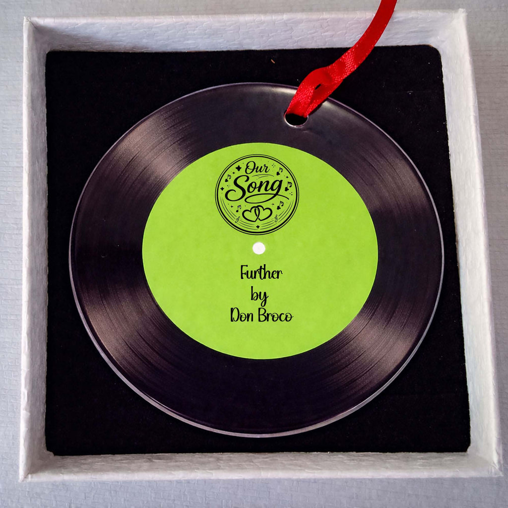 Our Song Vinyl Record Ceramic Hanging Decoration