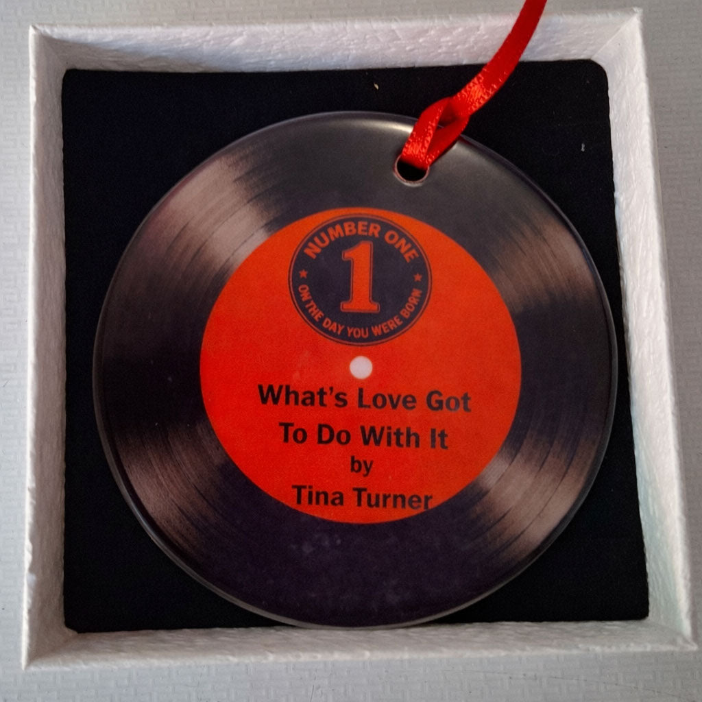 Number One Song Vinyl Record Ceramic Hanging Decoration