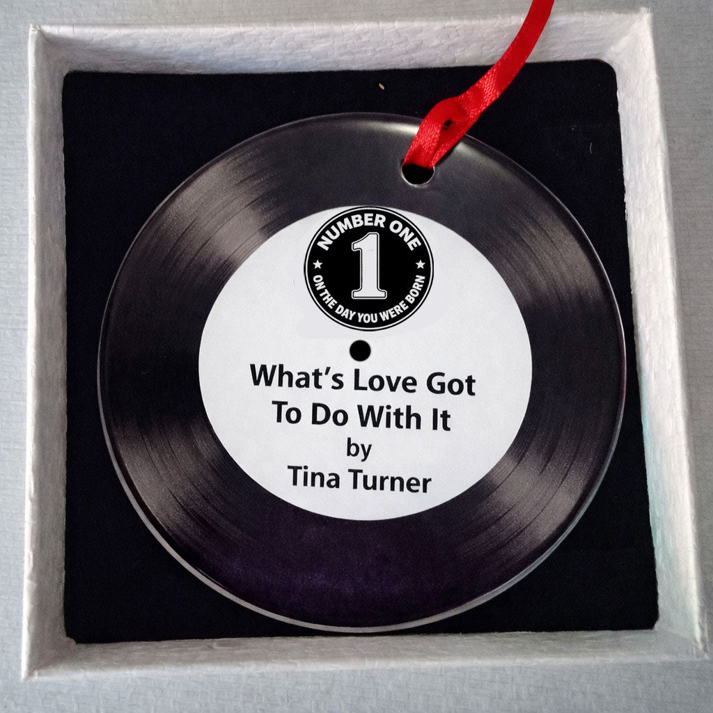 Number One Song Vinyl Record Ceramic Hanging Decoration