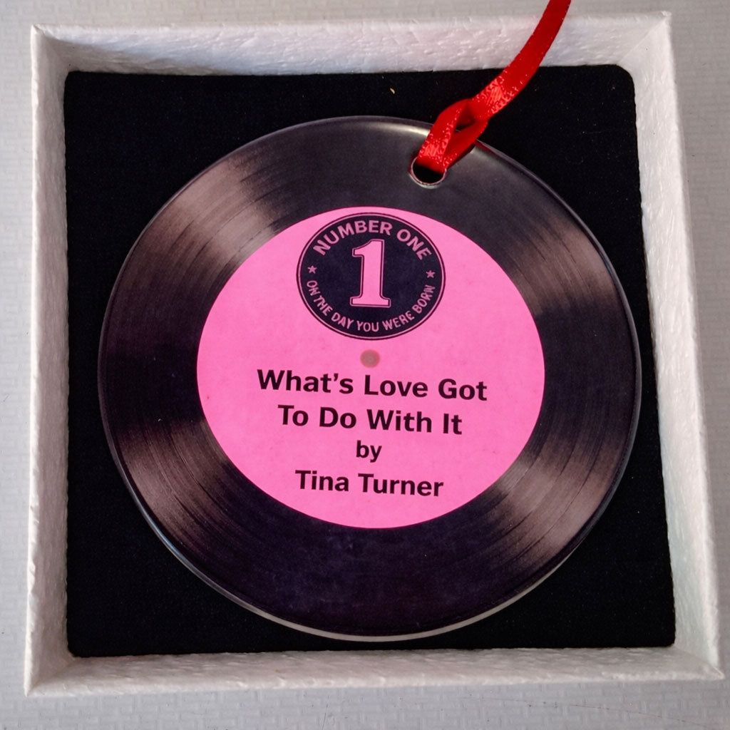 Number One Song Vinyl Record Ceramic Hanging Decoration