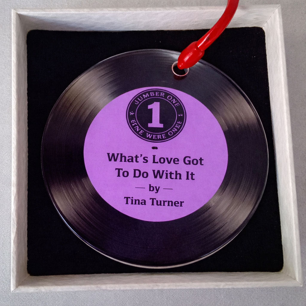 Number One Song Vinyl Record Ceramic Hanging Decoration