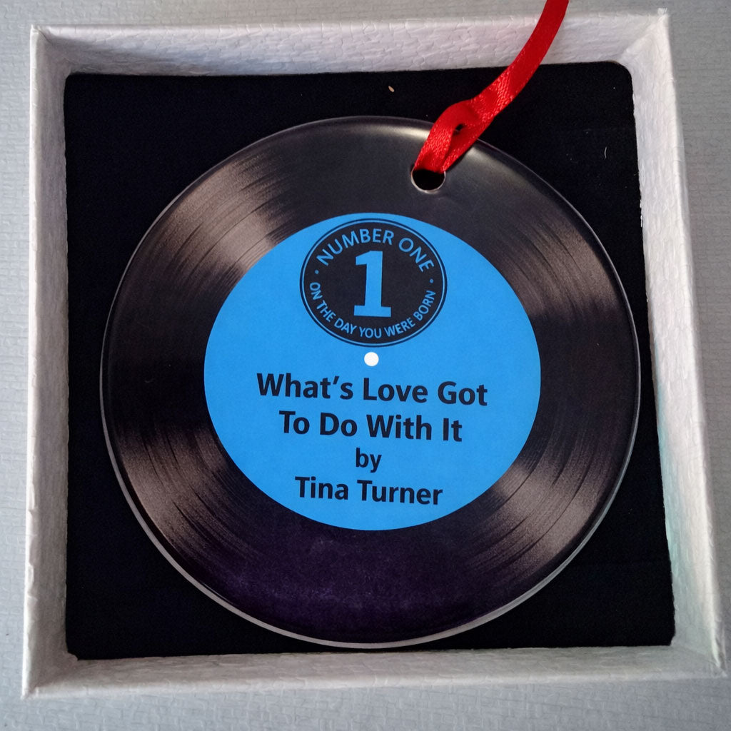 Number One Song Vinyl Record Ceramic Hanging Decoration