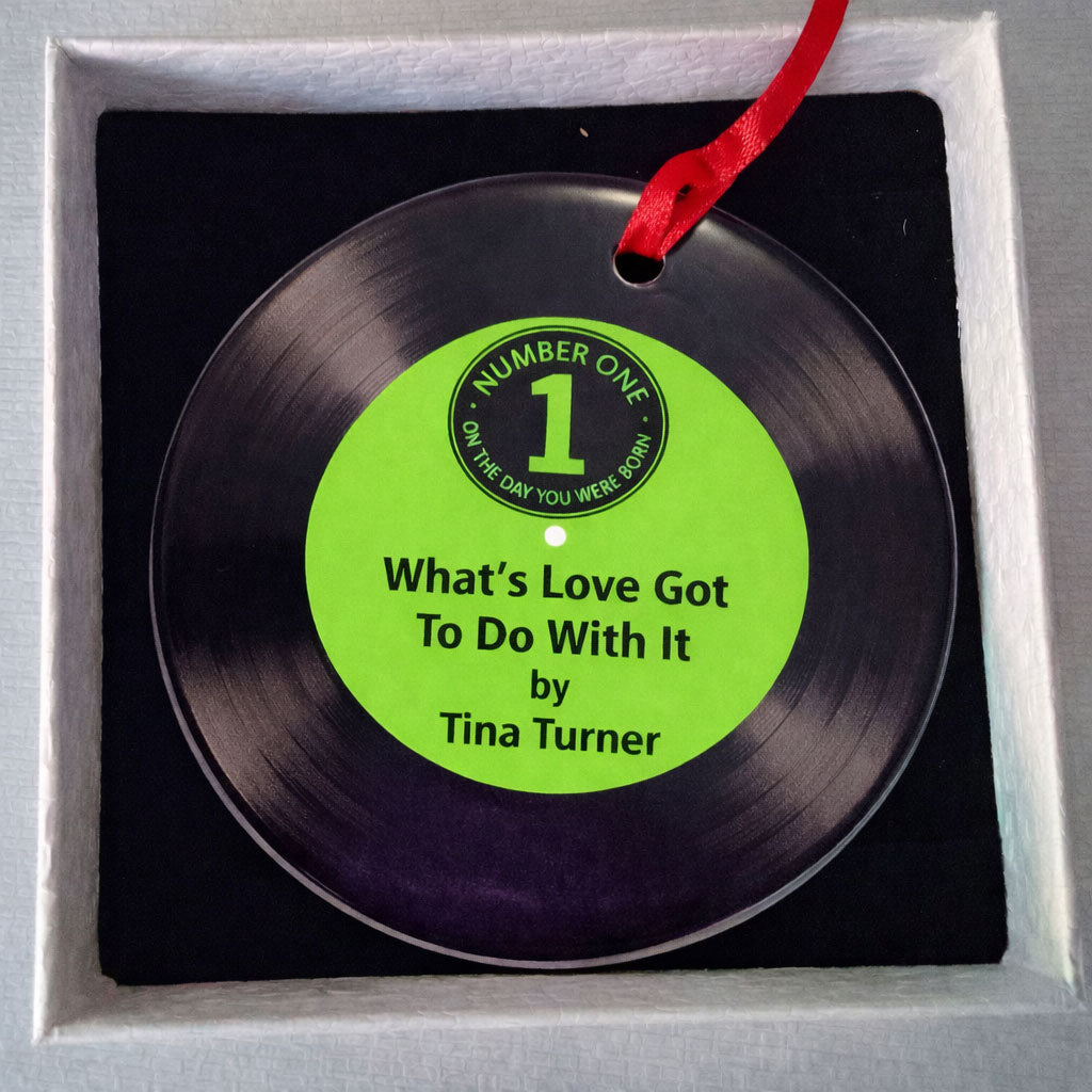 Number One Song Vinyl Record Ceramic Hanging Decoration