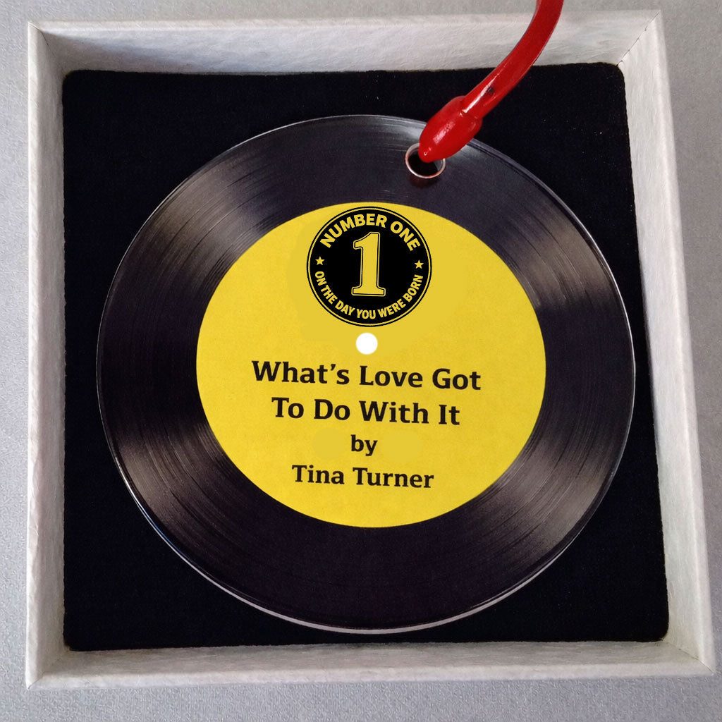 Number One Song Vinyl Record Ceramic Hanging Decoration