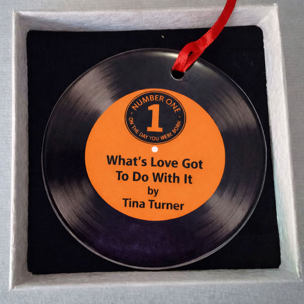 Number One Song Vinyl Record Ceramic Hanging Decoration