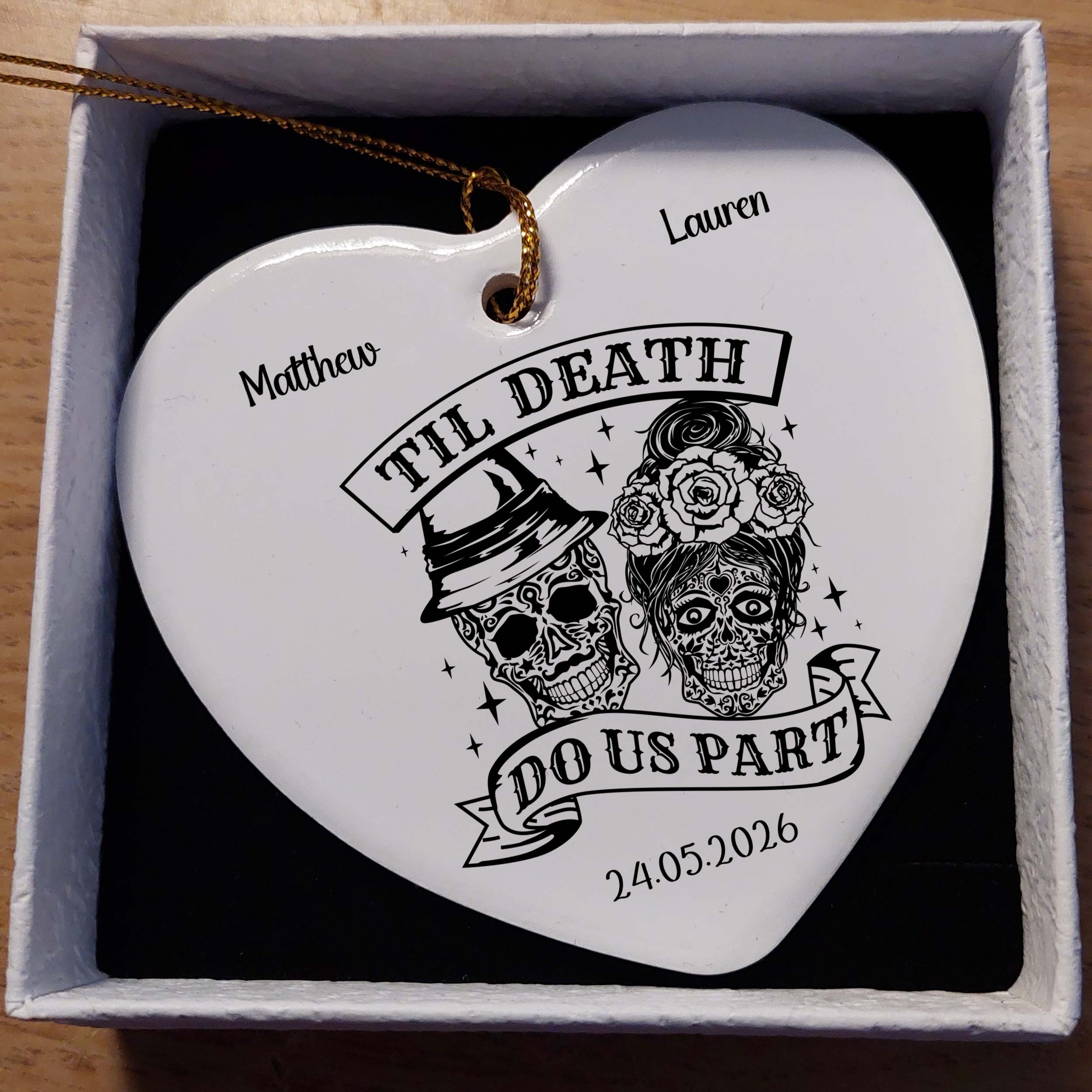 Till Death Do Us Part Ceramic Heart