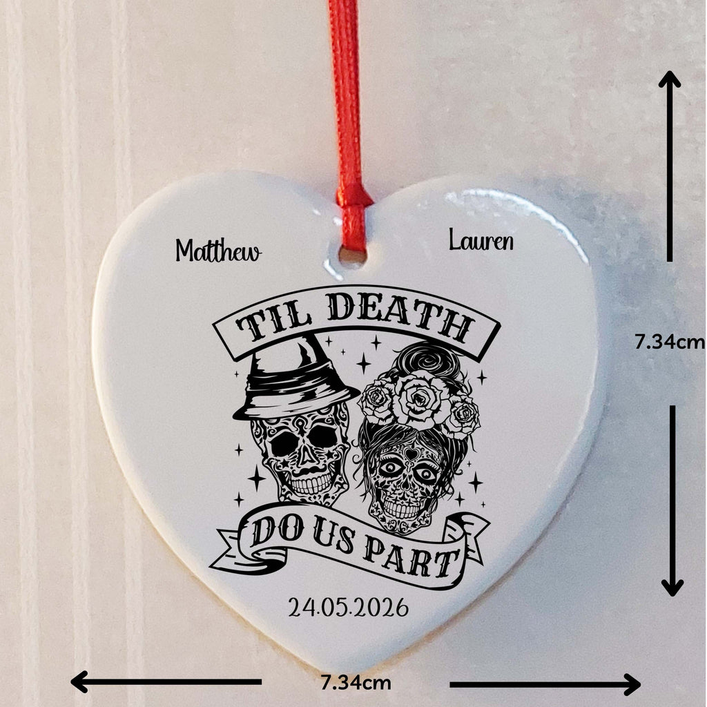 Till Death Do Us Part Ceramic Heart