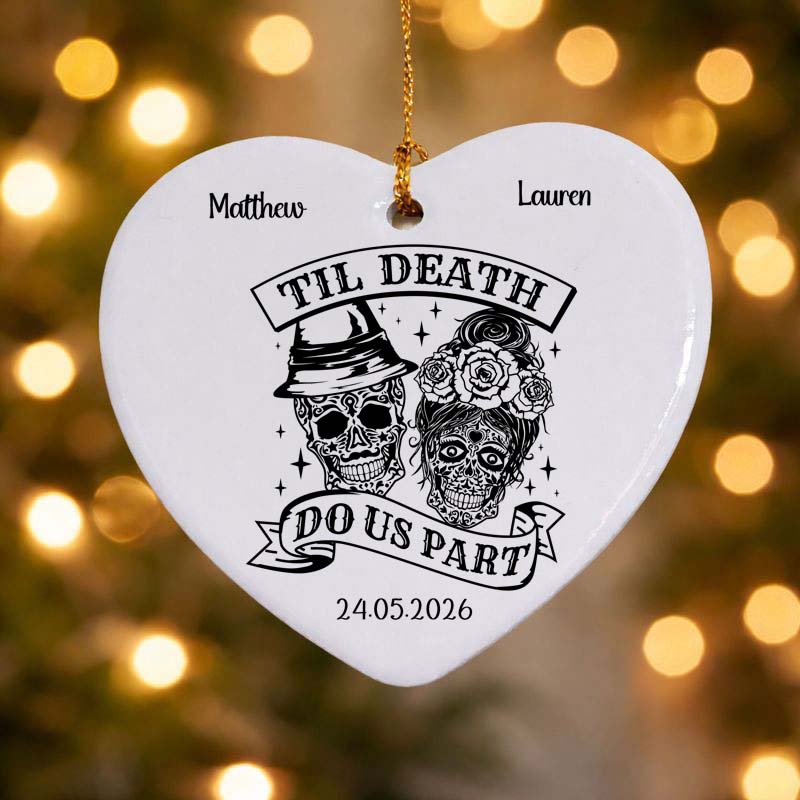 Till Death Do Us Part Ceramic Heart