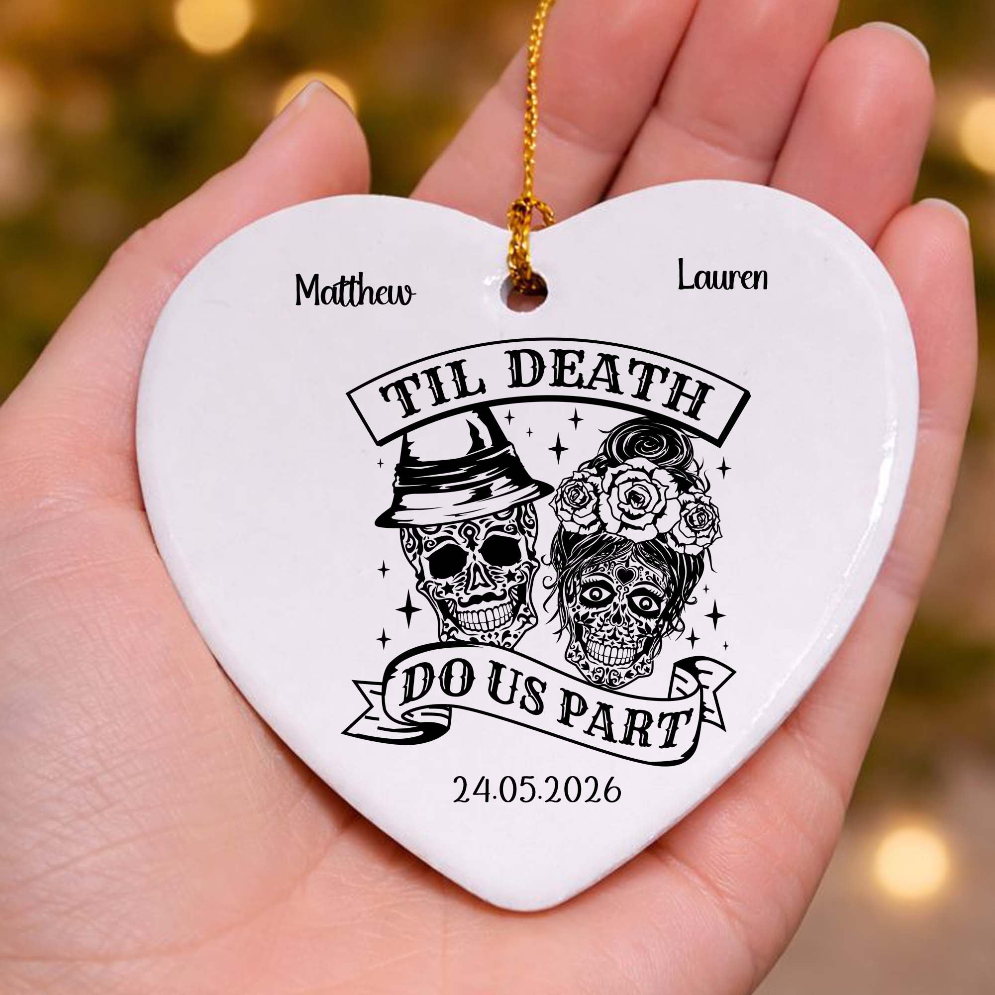 Till Death Do Us Part Ceramic Heart