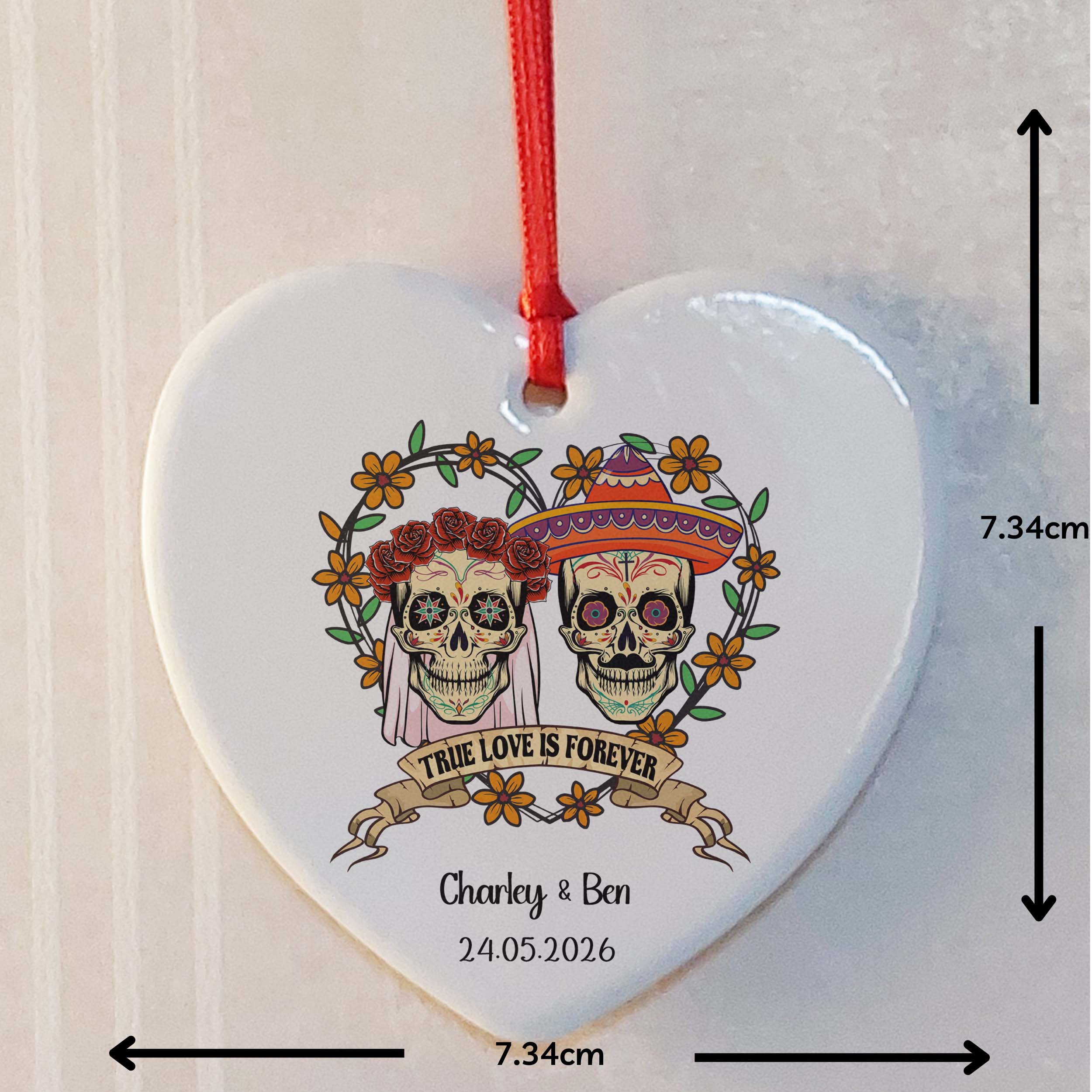 True Love Is Forever Ceramic Heart