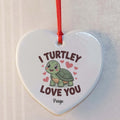 I Turtley Love You Ceramic Heart