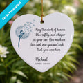 May the Winds of Heaven Blow Softly Ceramic Heart